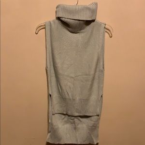 Mint cowel vest sweater